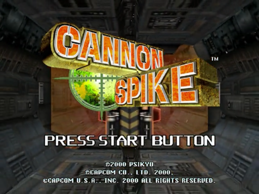 Cannon Spike title screen for Sega Dreamcast
